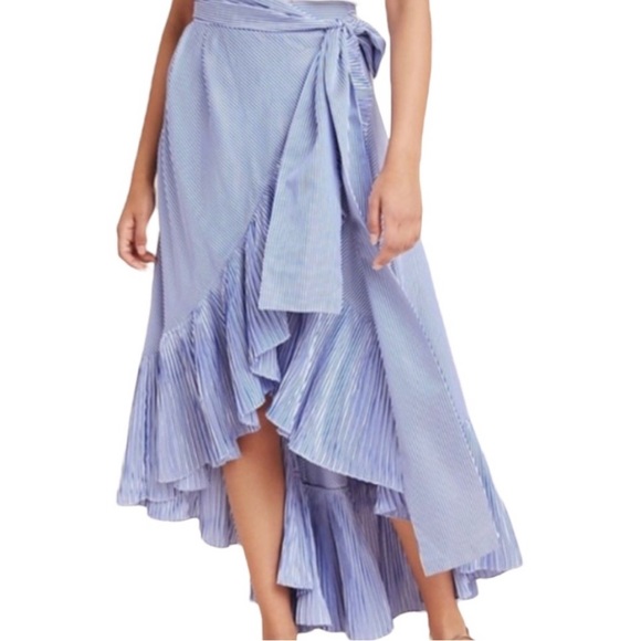 Mare Striped Wrap Skirt - Picture 2 of 11